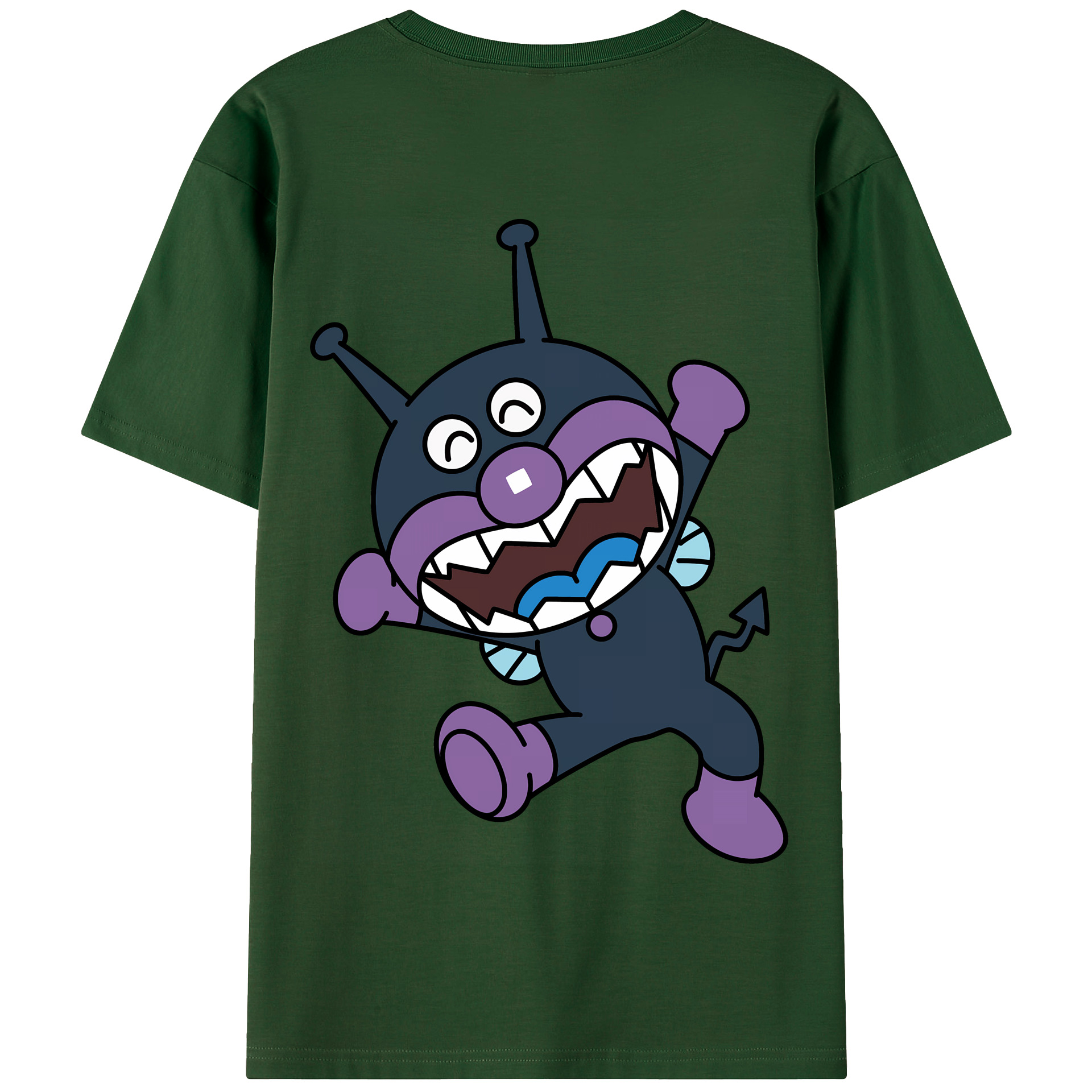 （画像用） アンパンマン Anpanman 綿100％半袖Tシャツ（背面プリント）